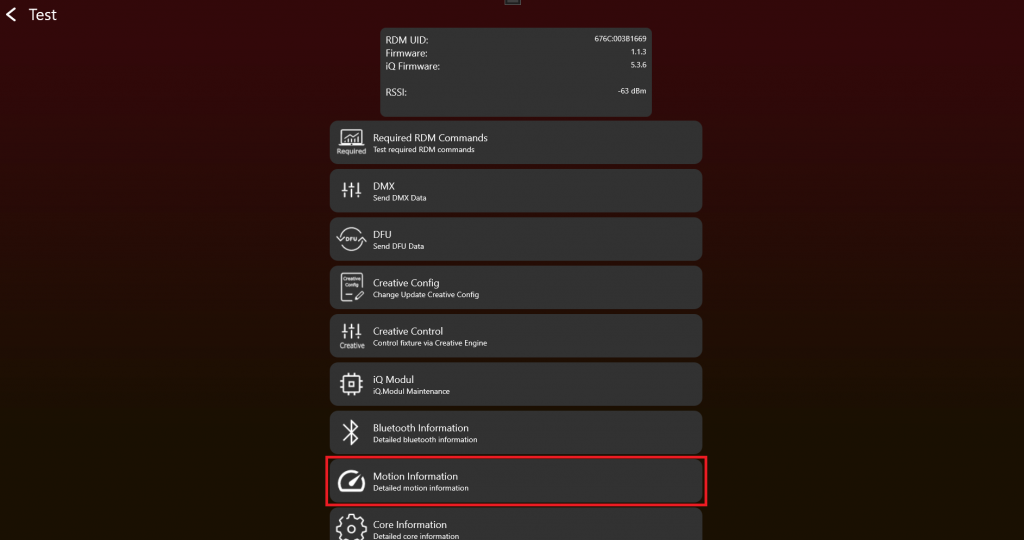 Motion Information selection