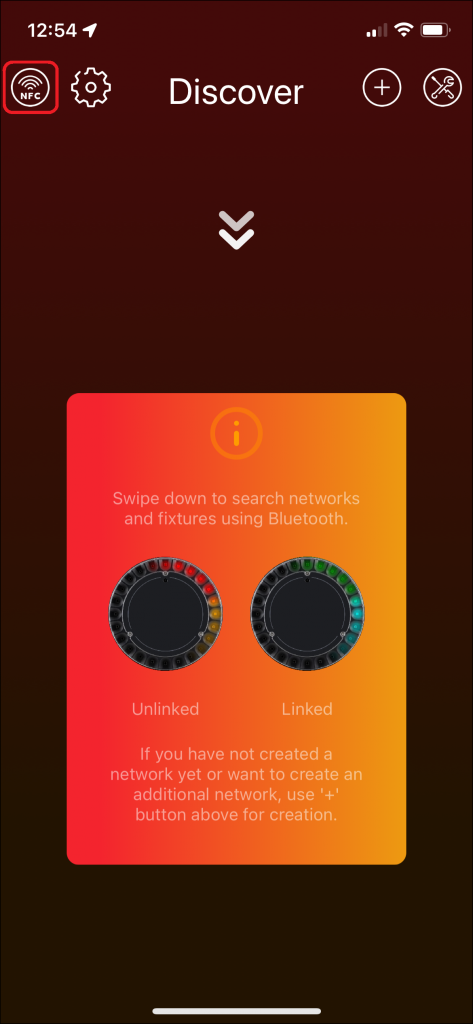 iOS NFC button
