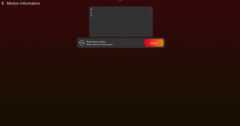 Motion test page