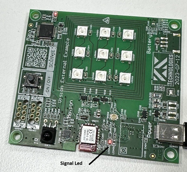 Vision module signal LED