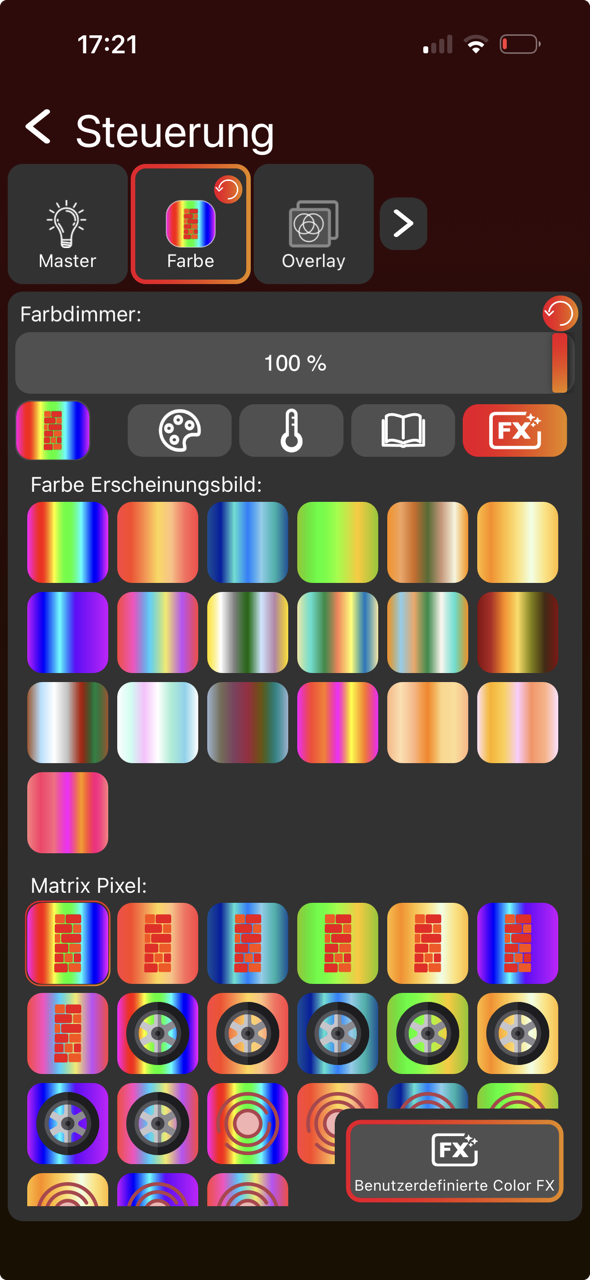 Vision App Color Control