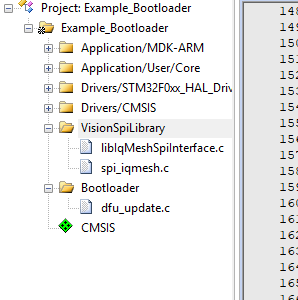 STM32 bootloader source files