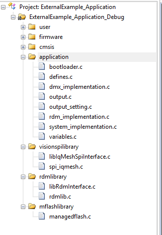 Artery application source files